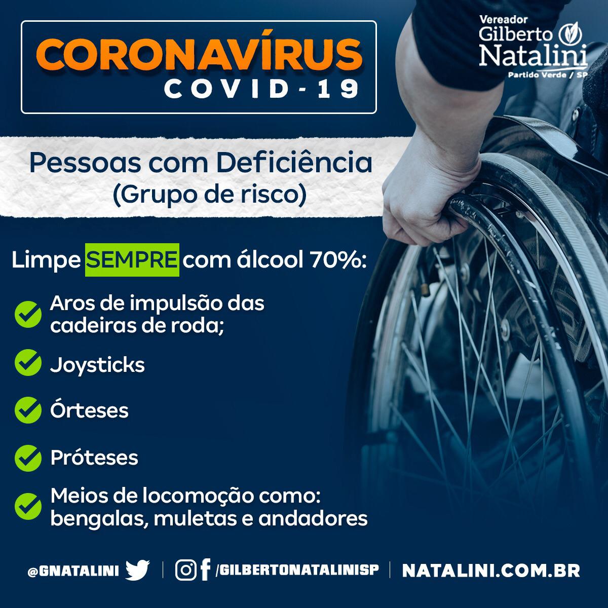 Banner: Pessoas com deficiência no #coronavírus