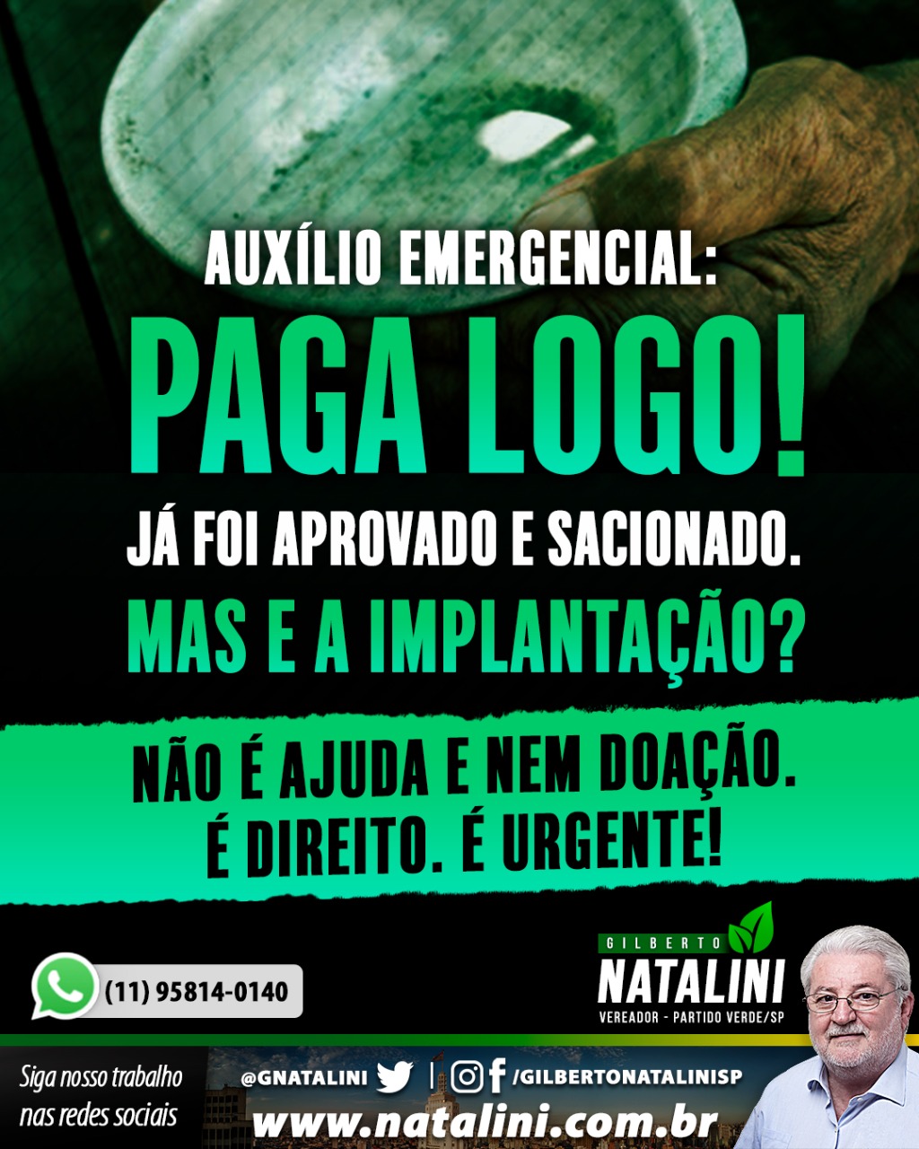 Banner: Renda Básica, cadê a implantação?