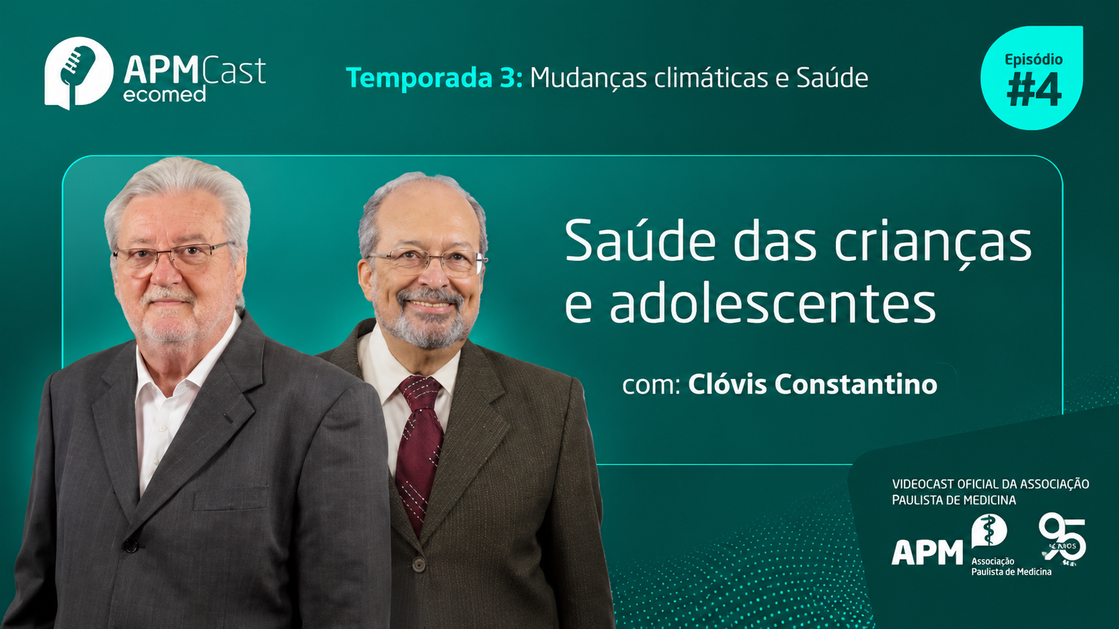 Gilberto Natalini recebe Clóvis Constantino no APMCast para falar sobre a saúde de crianças e adolescentes